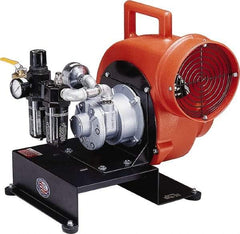 Allegro - 8" Inlet, Pneumatic Centrifugal Blower - 1,800 & 1,350 CFM (One 90° Bend), 1,700 CFM (Free Air) & 900 CFM (Two 90° Bends) - Strong Tooling