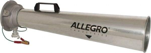 Allegro - 30-1/2 Inch Long, Galvanized Steel Venturi Style Pneumatic Blowers - 1/2 Inch NPT, 7.31 Inch Base Diameter, 7 Inch Face Diameter - Strong Tooling