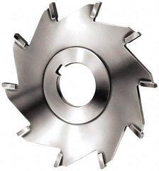 Made in USA - 3" Diam x 1/8" Blade Thickness x 1" Arbor Hole Diam, 6 Tooth Slitting and Slotting Saw - Arbor Connection, Right Hand, Uncoated, Carbide-Tipped, Contains Keyway - Strong Tooling