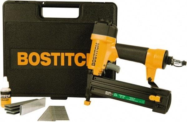 Stanley Bostitch - 5/8 to 1-5/8" Brad Length & 1/2 to 1-1/2" Staple Length, 18 Gauge Staple Gun/Brad Air Nailer - 70 to 100 psi - Strong Tooling