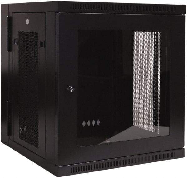 Tripp-Lite - 23-1/2" Overall Width x 12" Rack Height x 21.63" Overall Depth Data Cable Enclosure - 200 Lb Capacity, Black - Strong Tooling