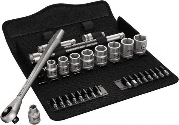 Wera - 3/8" Drive Standard Socket Set - 8 to 19mm - Strong Tooling