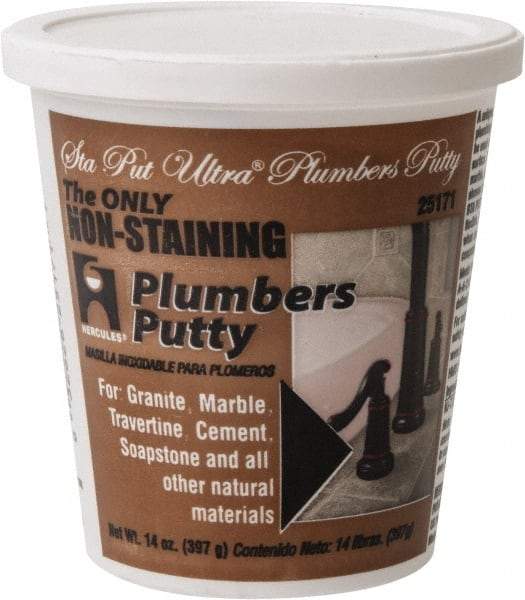 Hercules - Putty Type: Plumber's Putty Container Size: 14 oz. - Strong Tooling