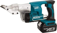 Makita - 2,800 SPM, Pistol Grip Handle, Handheld Cordless Shear - 18 Gauge Cutting Capacity - Strong Tooling