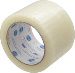 Intertape - 3" x 110 Yd Clear Rubber Adhesive Sealing Tape - Polypropylene Film Backing, 1.85 mil Thick, 27 Lb Tensile Strength, Series 7100 - Strong Tooling