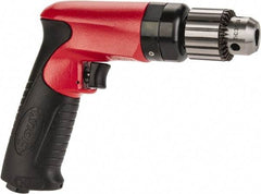 Sioux Tools - 3/8" Keyed Chuck - Pistol Grip Handle, 2,600 RPM, 11.8 LPS, 25 CFM, 0.6 hp - Strong Tooling