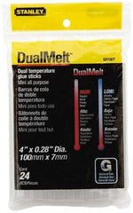 Stanley - 1/4" Diam, 4" Long, Opaque Hot Melt, Low Melt Glue Stick - GS Series - Strong Tooling