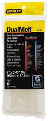 Stanley - 7/16" Diam, 4" Long, Opaque Hot Melt, Low Melt Glue Stick - GS Series - Strong Tooling