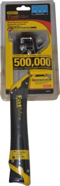 Stanley - Manual Hammer Tacker - 5/16, 3/8, 1/2" Staples, Chrome & Black, Steel - Strong Tooling