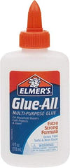 Elmer's - 4 oz Bottle White All Purpose Glue - 5 min Working Time, Bonds to Ceramic, Fabric, Leather, Paper & Wood - Strong Tooling