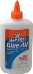 Elmer's - 7.61 oz Bottle White All Purpose Glue - 5 min Working Time, Bonds to Ceramic, Fabric, Leather, Paper & Wood - Strong Tooling