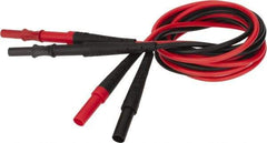 Fluke - Black/Red Electrical Test Equipment Leads Extension - Use with All Test Lead Models - Strong Tooling