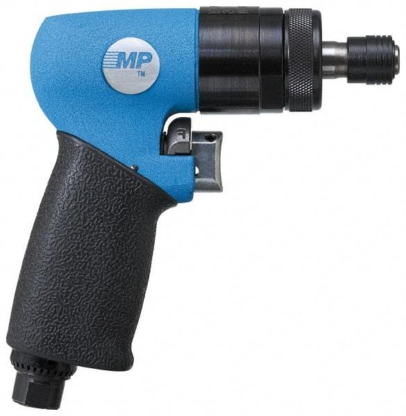 Master Power - 1/4" Bit Holder, 1,100 RPM, Pistol Grip Handle Air Screwdriver - 85 (Soft Pull) & 120 (Hard Slam) In/Lb Torque, 22 CFM - Strong Tooling