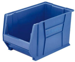 Akro-Mils - 300 Lb. Load Capacity, 20" Deep, Yellow Polymer Hopper Stacking Bin - 12" High x 18-3/8" Wide x 20" Long - Strong Tooling