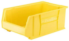 Akro-Mils - 300 Lb. Load Capacity, 29-1/4" Deep, Yellow Polymer Hopper Stacking Bin - 12" High x 18-3/8" Wide x 29-1/4" Long - Strong Tooling