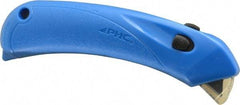 PHC - Springback Safety Cutter - 1/4" Blade, Blue Plastic Handle, 1 Blade Included - Strong Tooling