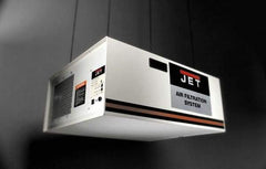 Jet - 115 Volt Ceiling Mount Air Filtration Machine - 32-1/2" Long x 26-13/64" Deep x 15" High, 1,000 CFM Air Flow - Strong Tooling