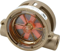 Gems Sensors - 200 psi, Brass Housing, Paddle Wheel Flow Sensor Indicator - 0.1 to 5 Flow Set Point, 0.1 to 5 GPM - Strong Tooling