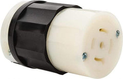 Leviton - 277/480 VAC, 20 Amp, L22-20R Configuration, Industrial Grade, Self Grounding Connector - 3 Phase, 4 Poles, 0.595 to 0.895 Inch Cord Diameter - Strong Tooling