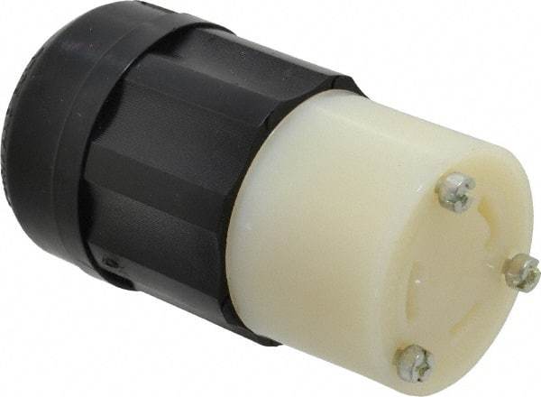 Leviton - 125 VAC, 30 Amp, L5-30R Configuration, Industrial Grade, Self Grounding Connector - 1 Phase, 2 Poles, 0.385 to 0.86 Inch Cord Diameter - Strong Tooling