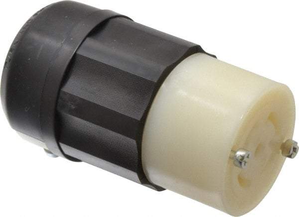 Leviton - 277/480 VAC, 30 Amp, L22-30R Configuration, Industrial Grade, Self Grounding Connector - 3 Phase, 4 Poles, 0.595 to 1.15 Inch Cord Diameter - Strong Tooling