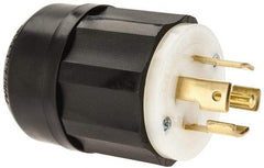 Leviton - 277/480 VAC, 30 Amp, L22-30P Configuration, Industrial Grade, Self Grounding Plug - 3 Phase, 4 Poles, 0.595 to 1.15 Inch Cord Diameter - Strong Tooling