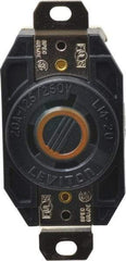 Leviton - 125/250 VAC, 20 Amp, L14-20R NEMA, Self Grounding Receptacle - 3 Poles, 4 Wire, Female End, Black - Strong Tooling