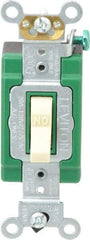 Leviton - 1 Pole, 120 to 277 VAC, 30 Amp, Industrial Grade, Toggle, Wall and Dimmer Light Switch - 1.31 Inch Wide x 4.06 Inch High - Strong Tooling