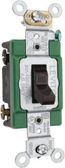 Leviton - 2 Pole, 120 to 277 VAC, 30 Amp, Industrial Grade, Toggle, Wall and Dimmer Light Switch - 1.31 Inch Wide x 4.06 Inch High - Strong Tooling