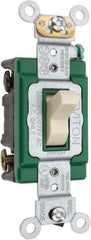 Leviton - 3 Pole, 120 to 277 VAC, 30 Amp, Industrial Grade, Toggle, Wall and Dimmer Light Switch - 1.31 Inch Wide x 4.06 Inch High - Strong Tooling