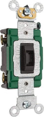 Leviton - 1 Pole, 120 to 277 VAC, 30 Amp, Industrial Grade, Toggle, Wall and Dimmer Light Switch - 1.31 Inch Wide x 4.06 Inch High - Strong Tooling