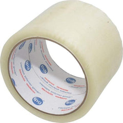 Intertape - 3" x 55 Yd Clear Rubber Adhesive Sealing Tape - Polypropylene Film Backing, 1.85 mil Thick, 27 Lb Tensile Strength, Series 7100 - Strong Tooling