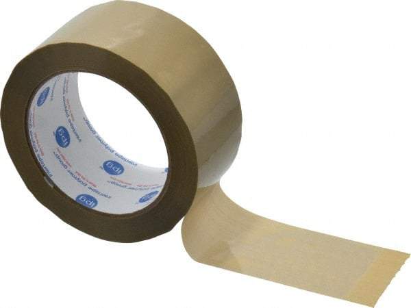 Intertape - 2" x 60 Yd Natural (Color) Rubber Adhesive Sealing Tape - Polypropylene Film Backing, 3 mil Thick, 32 Lb Tensile Strength, Series 1100 - Strong Tooling