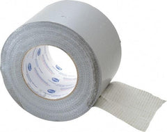 Intertape - 4" x 55m Silver Duct Tape - 9 mil, Rubber Adhesive, Polyethylene Cloth Backing, 18 Lb/ln Tensile Strength, 32°F to 160°F, Series AC20 - Strong Tooling