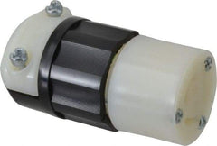 Leviton - 125 VAC, 15 Amp, L5-15R Configuration, Industrial Grade, Self Grounding Connector - 1 Phase, 2 Poles, 0.245 to 0.7 Inch Cord Diameter - Strong Tooling