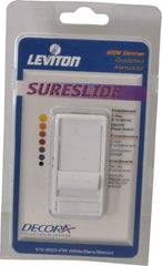 Leviton - 1 Pole, 120 VAC, 60 Hz, 600 Watt, Residential Grade, Rocker, Wall and Dimmer Light Switch - 1.73 Inch Wide x 4.13 Inch High, Incandescent - Strong Tooling