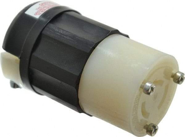 Leviton - 125/250 VAC, 20 Amp, NonNEMA Configuration, Industrial Grade, Ungrounded Connector - 1 Phase, 3 Poles, 0.385 to 0.78 Inch Cord Diameter - Strong Tooling