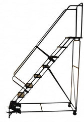 Ballymore - 103" 7 Step Ladder - 350 Lb Capacity, 70" Platform Height, 24" Base Width x 69" Depth, Abrasive Mat Tread - Strong Tooling