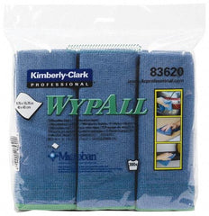 WypAll - Reusable Microfiber Wipes - Packet, 15-3/4" x 15-3/4" Sheet Size, Blue - Strong Tooling