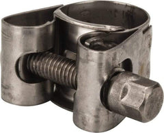 Mikalor - 3/4" Hose, 0.71" Wide x 0.04" Thick, T-Bolt Hose Clamp - 0.67 to 3/4" Diam, Stainless Steel - Strong Tooling