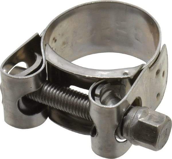 Mikalor - 1-3/16" Hose, 0.78" Wide x 0.04" Thick, T-Bolt Hose Clamp - 1.14 to 1.22" Diam, Stainless Steel - Strong Tooling