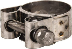 Mikalor - 1-1/4" Hose, 0.78" Wide x 0.04" Thick, T-Bolt Hose Clamp - 1.22 to 1.34" Diam, Stainless Steel - Strong Tooling