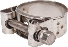 Mikalor - 1-1/2" Hose, 0.78" Wide x 0.04" Thick, T-Bolt Hose Clamp - 1.46 to 1.57" Diam, Stainless Steel - Strong Tooling