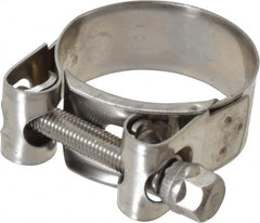 Mikalor - 1-5/8" Hose, 0.78" Wide x 0.04" Thick, T-Bolt Hose Clamp - 1.58 to 1.69" Diam, Stainless Steel - Strong Tooling