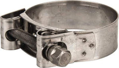 Mikalor - 2-1/16" Hose, 0.78" Wide x 0.04" Thick, T-Bolt Hose Clamp - 2 to 2.17" Diam, Stainless Steel - Strong Tooling