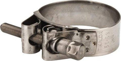 Mikalor - 2-1/4" Hose, 0.78" Wide x 0.04" Thick, T-Bolt Hose Clamp - 2.17 to 2.32" Diam, Stainless Steel - Strong Tooling