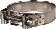 Mikalor - 3-1/2" Hose, 0.98" Wide x 0.04" Thick, T-Bolt Hose Clamp - 3.35 to 3.58" Diam, Stainless Steel - Strong Tooling