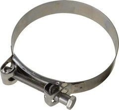 Mikalor - 5-1/4" Hose, 1.1" Wide x 0.051" Thick, T-Bolt Hose Clamp - 5.11 to 5.51" Diam, Stainless Steel - Strong Tooling