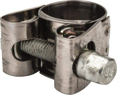 Mikalor - 3/4" Hose, 0.71" Wide x 0.04" Thick, T-Bolt Hose Clamp - 0.67 to 3/4" Diam, Stainless Steel Band, Housing & Zinc Plated Screw - Strong Tooling