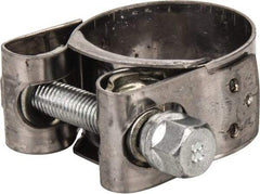 Mikalor - 1-3/16" Hose, 0.78" Wide x 0.04" Thick, T-Bolt Hose Clamp - 1.14 to 1.22" Diam, Stainless Steel Band, Housing & Zinc Plated Screw - Strong Tooling